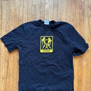 Vetements Black Unisex Top